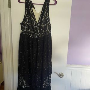 Black Lace High-Low Torrid Plus size 2 Dress